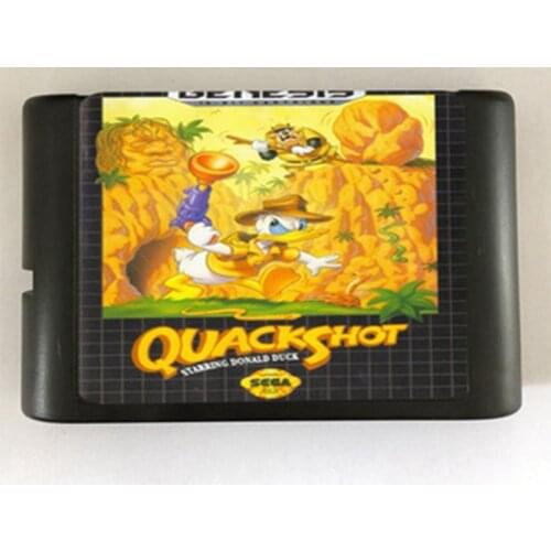 Quack Shot Game Cartridge Newest 16 bit Game Card For Sega Mega Drive / Genesis System