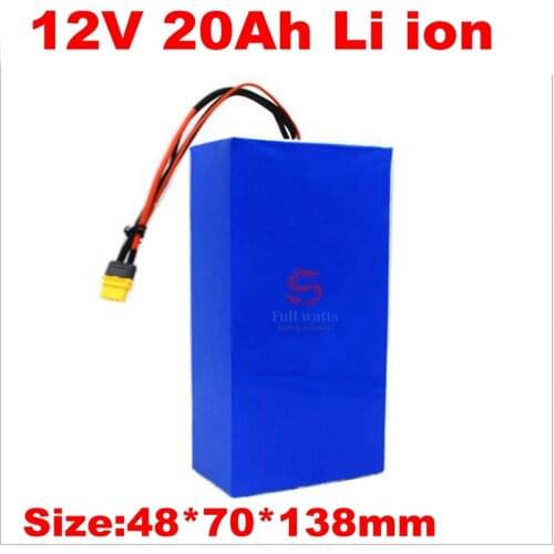 12v 20ah Lithium Ion Battery 18650 Li Ion BMS 3s Bateria for Power Supply 180W 200W Lawn Mower Toys Golf Trolley + Charger