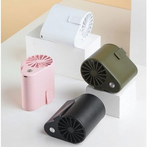 Mini Waist Hanging Fan Super Powerful Airflow Portable Air Conditioning Suit Rechargeable Battery 3 Speed Setting