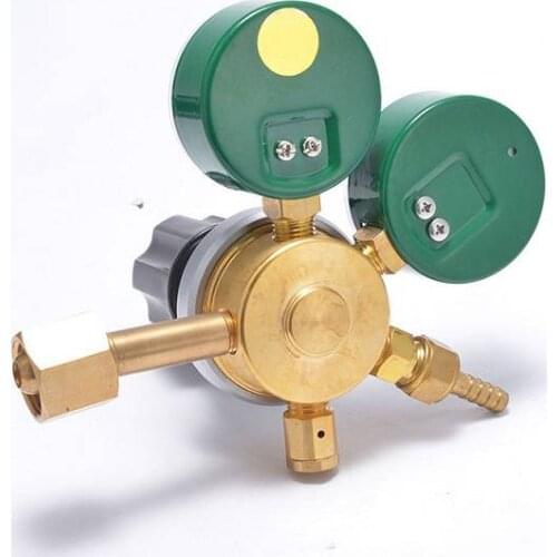 Single Co2 Gas Oxygen Nitrogen Pressure Regulator With Gauge