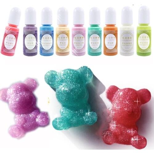 12 Colorful Pigment Pearlescent Colorant Pearl Pigment Material for Dye UV Resin Epoxy Colour Jewelry Making