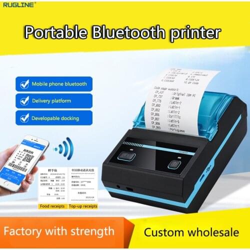 Mini Portable Thermal Printer Paper Pocket Thermal Printer 58 mm Printing Wireless Bluetooth Android IOS Printers