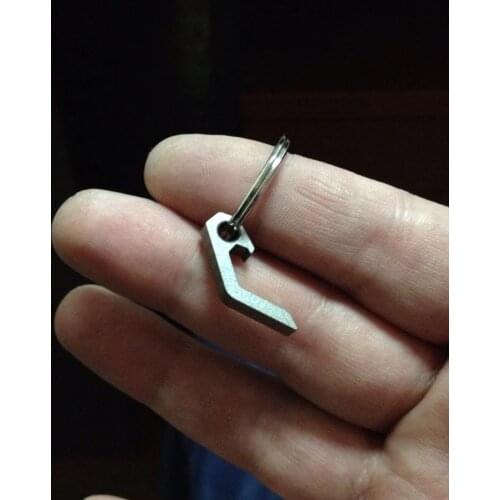 EDC Gear mini lightweight bottle beer opener keyring pocket tool utility gadget Outdoor camp hike