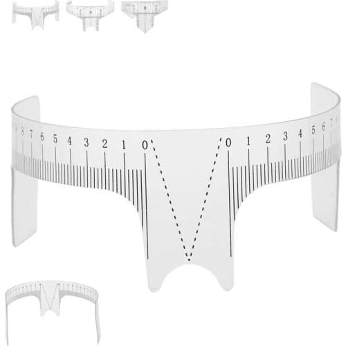 Professional Eyebrow Positioning Ruler Microblading Brow Shape Design Ruler Measure Tool Semi-Permanent Makeup Tattoo Supplies