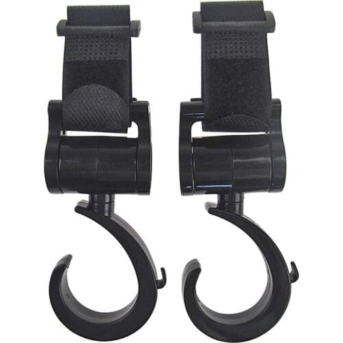 Infant Stroller Hook Pushchair Adjustable Baby Car Hanger Pram Bag Clip Stroller Accessories Pram Rotate 360 Diaper Bag Hanger