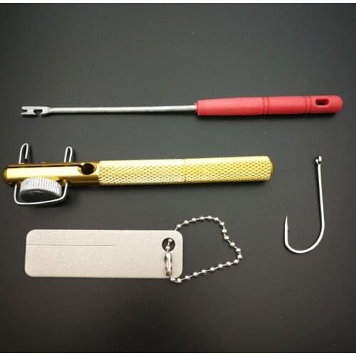 Fishing hook tool set 1pcs Hook Sharpener+1 pcs Hook Removal Tool+1pcs Decoupling Device