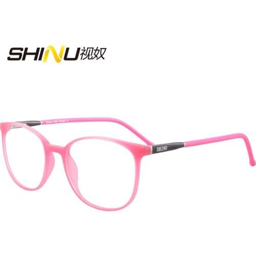 SHINU Brand Eyewear Lightweight TR90 Eyeglasses Frame Women Men Optical Glasses Frame Clear Lens Spectacles Oculos SH079