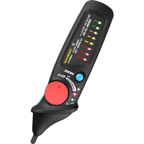 MAXRIENY AVD06X/AVD06 LED Dual Mode 12V/48V~1000V Tester Socket Wall AC Power Outlet Live Test Pen Indicator Multimeter