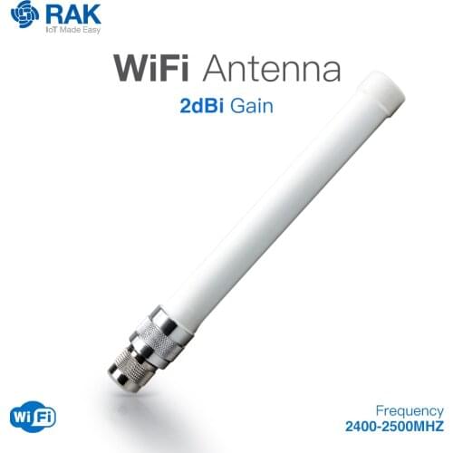 2dBi Gain Fiber Glass WiFi Antenna N-Type Male Connector Cable Frequency:2400-2500MHZ