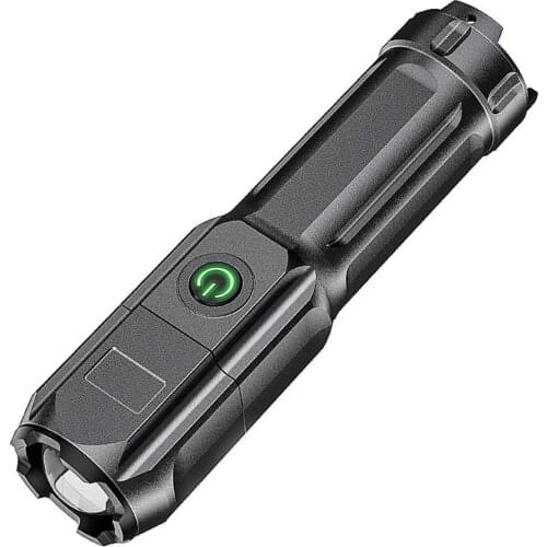 Long-distance Waterproof Premium LED Flashlight Rechargeable 1200 Lumen Compact Flashligt