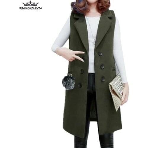Tnlnzhyn 2019 New Autumn Winter Women Woolen Vest Sleeveless Woolen Vest Jacket Outerwear Fashion Slim Women Waistcoat Coat Y568