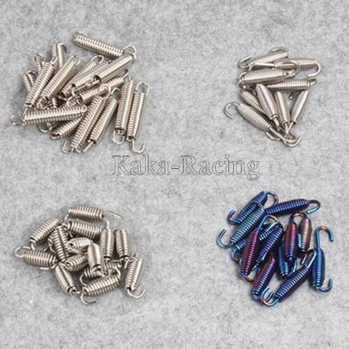 10pcs High Quality Stainless Steel Muffler Exhaust Pipe Spring Hook for Motorcycle Scooter ATV Muffler Springs Hooks Accessories