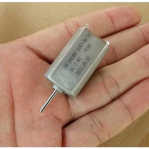 180-3047 Miniature DC Motor with Metal Brush, Commutator with Silver DC2.4V-3.6V 8800RPM-13000RPM, Output Shaft 2.0mm