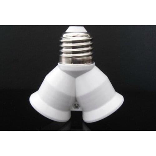 High quality E27 to 2 E27 Light Lamp Bulb Adapter Converter Splitter 4PCS