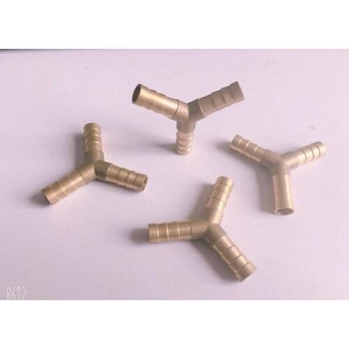 5pcs Copper pagoda quick connector Y type 6mm 8mm 10mm 12mm 14mm 16mm