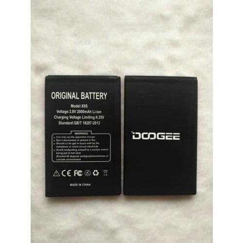 1pcs 100% High Quality 2000mAh Battery For DOOGEE X9S Mobile Phone + Tracking Code