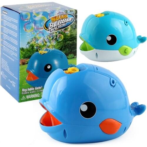 Electric Bubble Machine Automatic Cartoon Blue Whale Bubble Maker Bubble Blower Toy For Kids Boys Girls Age Of 456 And Fitting