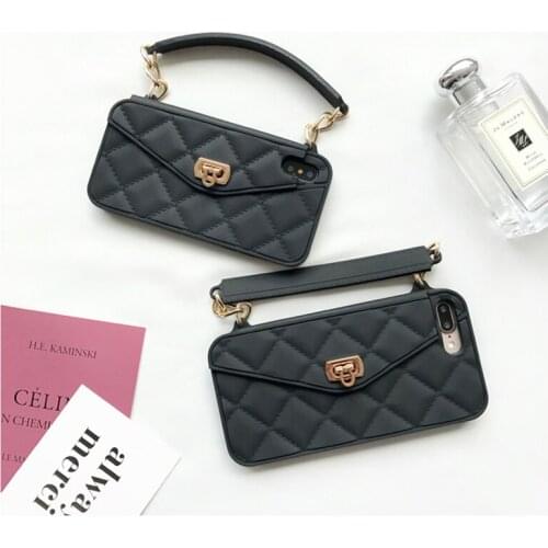 Wallet Crossbody Phone case For iPhone 12 mini 11 Pro XS Max XR X 7 8 6 6s Plus SE Handbag Purse Long Chain Silicone back cover