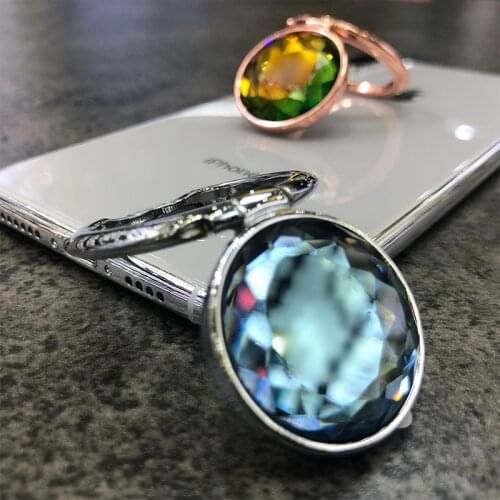 Colorful Mobile Phone stand alloy Ring bracket Cell Phone stand Holder for phone Blue White Gold Purple Color