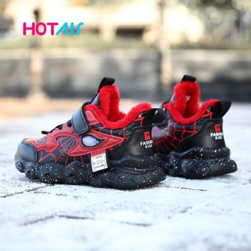 2020 Winter Kids Shoes For Boys Sneakers Sport Shoes Plush Child Leisure Tenis Infantil Casual Warm Running Kids Shoes boy