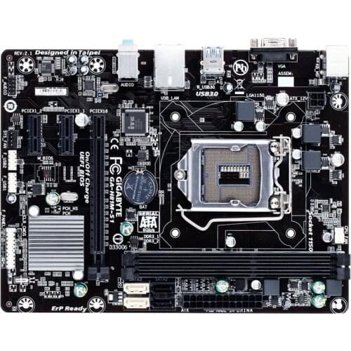 For Gigabyte GA-H81M-H Original Used Desktop Motherboard H81M-H H81 LGA 1150 i3 i5 i7 DDR3 16G Micro-ATX