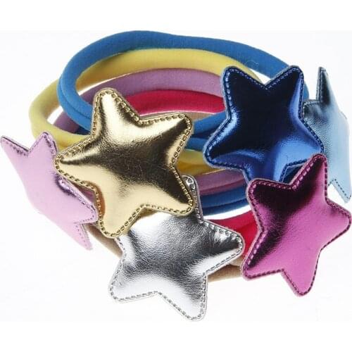 Yundfly Pu Star Elastic Nylon Baby Kids Headband Newborn Hairbands Children Girls Photoshoot Hair Accessories