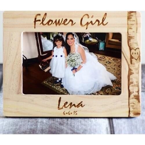 Personalize wedding gift, flower girl ring bearer, maid of honor Thank You Wedding Frames souvenirs Bridesmaid Gifts