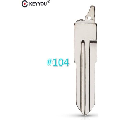 KEYYOU 10pcs/lot No.104 Blade Replacement Flip Remote Key Blank Car key blade For Great Wall H3 H5 #104