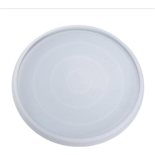 U90E Crystal Epoxy Resin Mold Coaster Round Tray Mirror Plate Casting Silicone Mould DIY Crafts Jewelry Making Tools