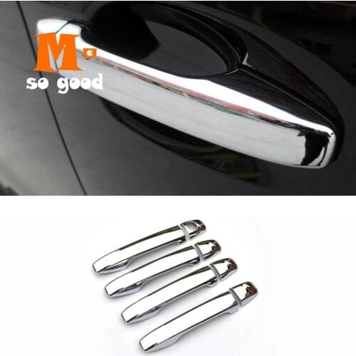 For Subaru Forester (SJ) 2014-17 XV 2013-2017 Outback 2015-17 ABS Chrome Door Handle Cover Overlay Accessories