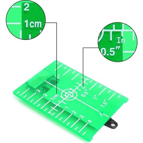Huepar Green Target Plate Card With Stand For Green Beam Cross Line Laser Levels Laser Enhancement Can be Magnetic / Hanging On