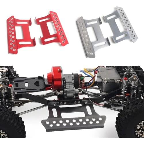 Tough Armor Side Plates Metal Aluminium Alloy Pedals Slider for 1/10 RC Crawler Car Axial SCX10 RC4WD TF2 Upgrade PartS