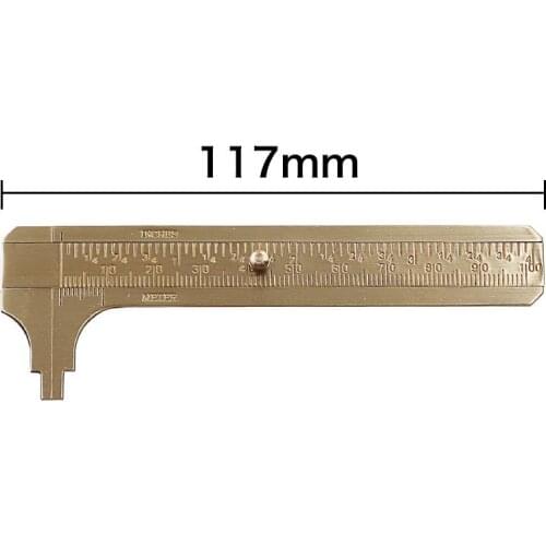 Measure Measurement Tool Pocket 0-100mm Mini Brass Sliding Gauge Vernier Caliper