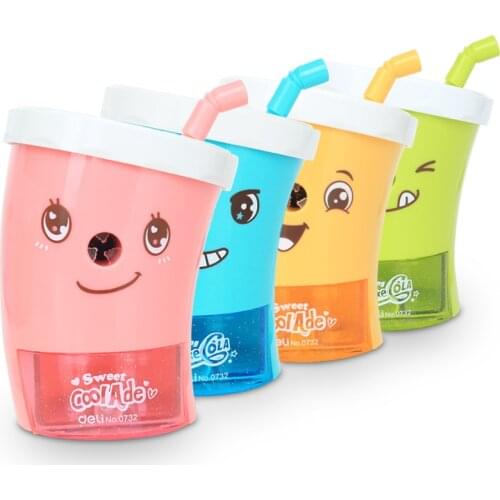 A powerful creative Coke pencil sharpener 0732 hand shake cute student cartoon pencil sharpener