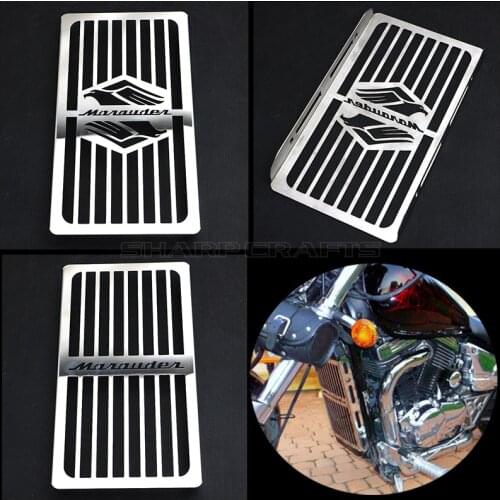 Motorcycle Steel Chrome Radiator Grill Cover Guard Protector For SUZUKI Marauder VZ 800 1997 - 2003 2002 2001 2000 1999 1998