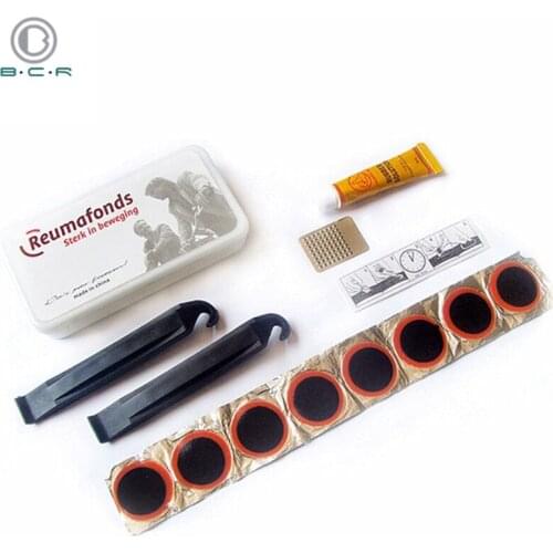 Bicycle Tire Repair Kit Set Portable Repair Tools Mountain Bike Motorcycle Tire Repair Tool MTB Accessories Free Glue Pieces