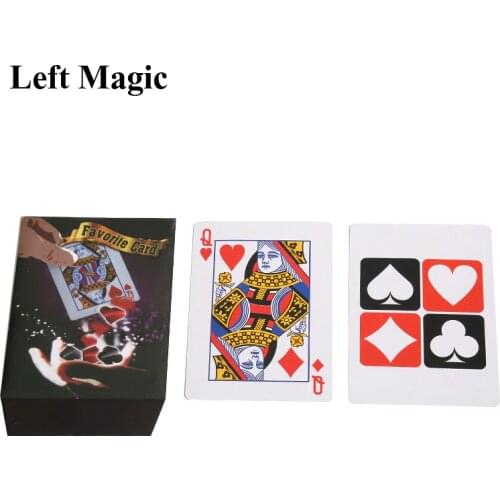 Favorite Card Set - Card Trick Magic Tricks Choose Close Up Street Stage Magic Props Accessories Comedy Classic Toy