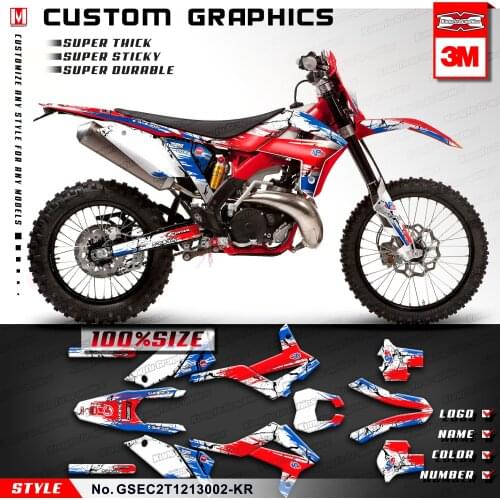 KUNGFU GRAPHICS Enduro Decals for GAS GAS EC 125 200 250 300 E Guillaume REPLICA Racing 2T 2012 2013 Style no. GSEC2T1213002-KR
