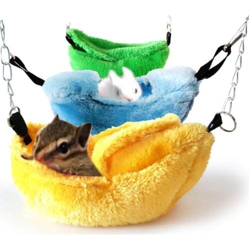 Hamster Parrot Cotton Nest Hanging Banana Cabin Swing House Bed Pet Supplies Small Animals Cages