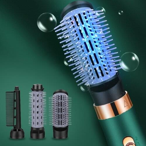 3 in 1 Professional Electric Hair Dryer Straightener Brush Hair Curling Iron Electric Hot Comb Beard Straightener Styling Tools