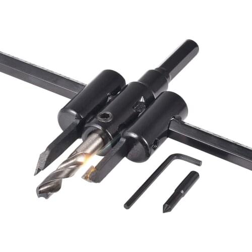 30-200mm Adjustable Hole Saw Circle Cutter Drill Bit Tool Heavy Duty Wood Hole Saw Circle Hole Cutter Set Woodworking DIY Tools