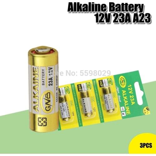 3pcs/Lot Alkaline Battery 12V 23A 23GA 21/23 A23 A23S E23A EL12 MN21 MS21 V23GA MN21 L1028 RV08 GP23A K23A For Doorbell remote