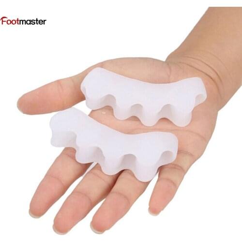 FootMaster Silica Gel Toe Separators Corrector For Feet Bone Adjuster Silicone Orthopedic Foot Care
