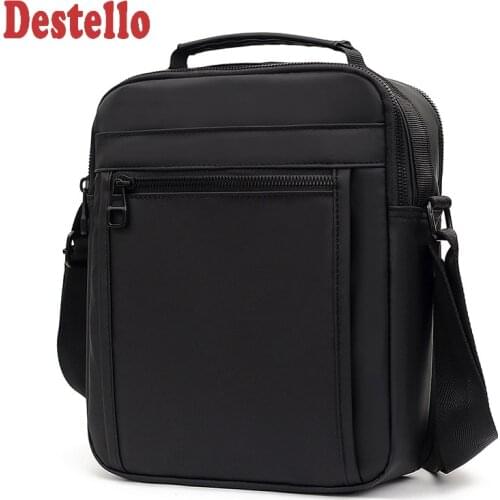 Simple Style Nylon Single Shoulder Bag Man Crossbody Bags Waterproof Business Shoulder Bag Small Handbags Male Messenger Bags