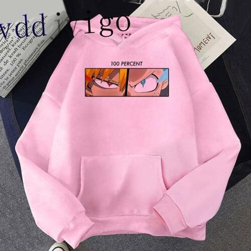 Japan Anime Loose Hooded Hip Hop Creativity Streetwear Unisex My Hero Academia Hoodies Men/women Casual Fashion Sweatshirts Male