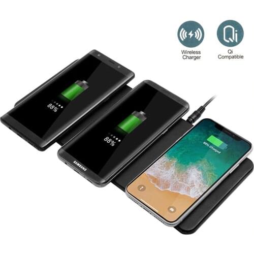 EtopLink Qi ultra-thin 3 in 1 wireless charger Mouse Pad multi-charge mobile phone multi-function wireless charger for Iphone X