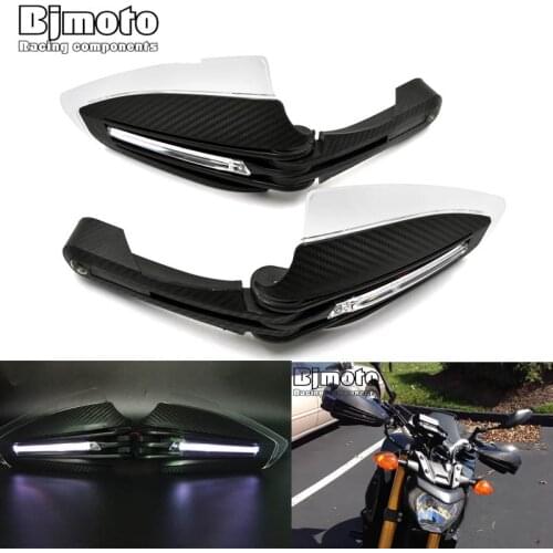 Universal Motorbike 22mm 28mm Handguard Hand Guard Protector With Light For HONDA YAMAHA SUZUKI ATV Dirt Pit Bike Motorcycle