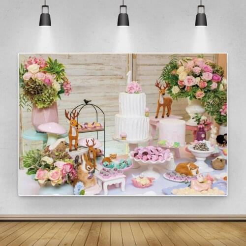 Smash Cake Dessert Table Decor Backdrop Newborn Baby Kids Birthday Celebration Room Wall Poster Vinyl Background Photography