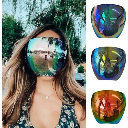 Safety Masque Goggle Sunglasses Visor Reusable Full Face Cover to Protect Eyes Nose and Mouth For Outdoor XR-Hot