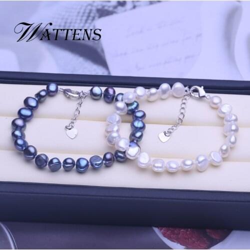Natural Pearl Bracelet for Women Bohemia White black Pearl Bracelets Wedding Party Birthday Accessories Gift Wholesale new